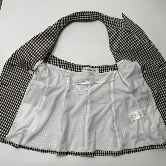 Veronica Beard Gingham Double-Breasted Vest - Picture 7 of 11